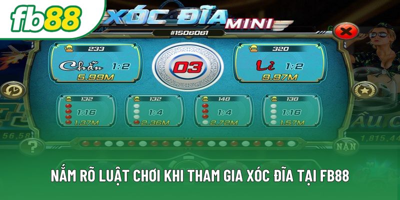 Nắm rõ luật chơi khi tham gia xóc đĩa tại FB88 Nắm rõ luật chơi khi tham gia xóc đĩa tại FB88